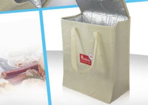 sac cabas isotherme polypropylene-non-tisse-poinconne-zip-portage-poignees impression serigraphie
