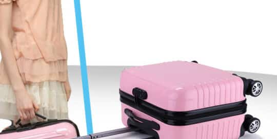 Fabricant de valise cabine coque dur rose clair