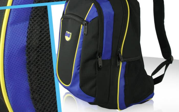 Conception de sac a dos sport polyester nylon air mesh reflechissant